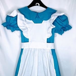 Alice in Wonderland Dress Disney Costume Blue White Small Princess Cosplay